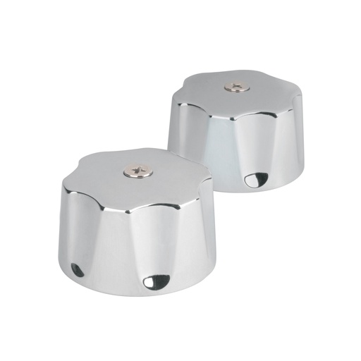 [49243] Juego de manerales hex metálicos p/lav-fregadero,cromo BASIC MM-100