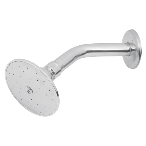 [49247] Regadera redonda 3-1/2', metálica, brazo y chapetón, cromo R-504