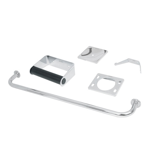 [49255] Juego de 5 accesorios para baño, acero inoxidable, BASIC A-800