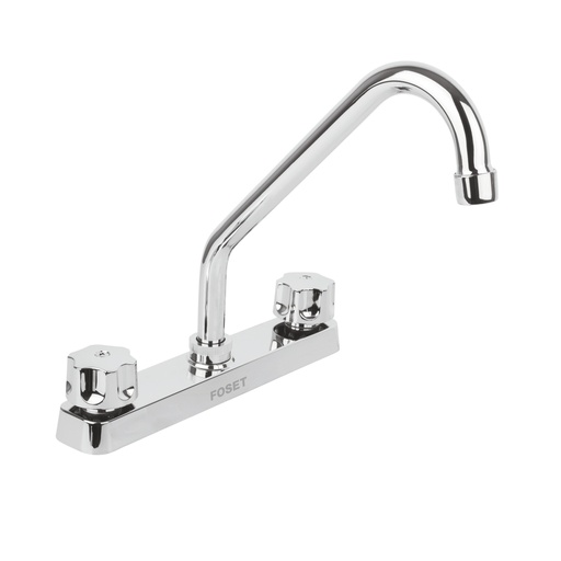 [49283] Mezcladora 8' fregadero, ABS, cuello largo, hexagonal, BASIC FP-318