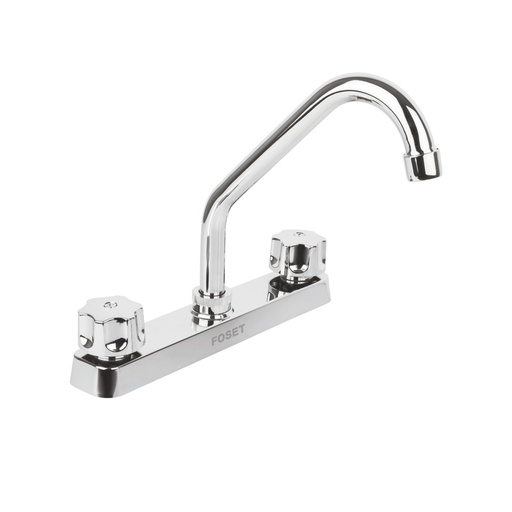 [49289] Mezcladora 8' fregadero, ABS, cuello corto, hexagonal, BASIC FP-317