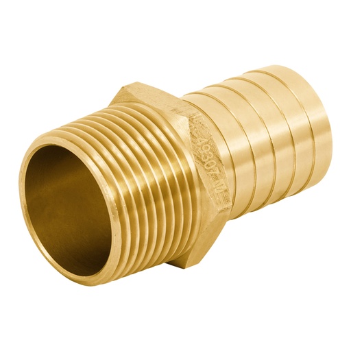 [49307] Adaptador macho de latón 1' para manguera, FOSET ADPO-1M