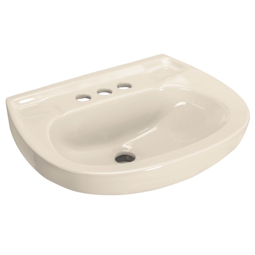 [49356] Lavabo de porcelana con rebosadero, marfil, FOSET MUBA-10M