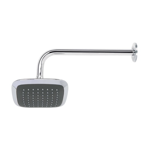 [49451] Regadera cuadrada 6', ABS, con brazo y chapetón, cromo, AERO R-510