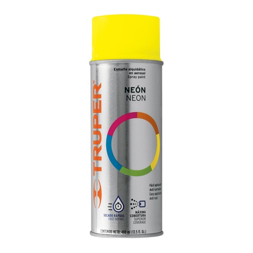 [102848] Pintura en aerosol, amarillo neón, bote tradicional, 400 ml PAF-AM-2