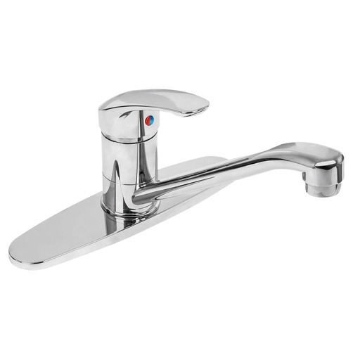 [49551] Monomando fregadero, ABS, cuello recto, BASIC FP-076