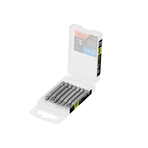 [100504] Estuche con 7 puntas de cruz combinadas largo 2', Expert PUN-7PH2