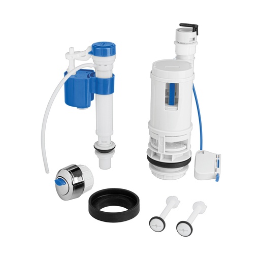 [49605] Juego de accesorios para WC, con sistema dual, FOSET VW-256
