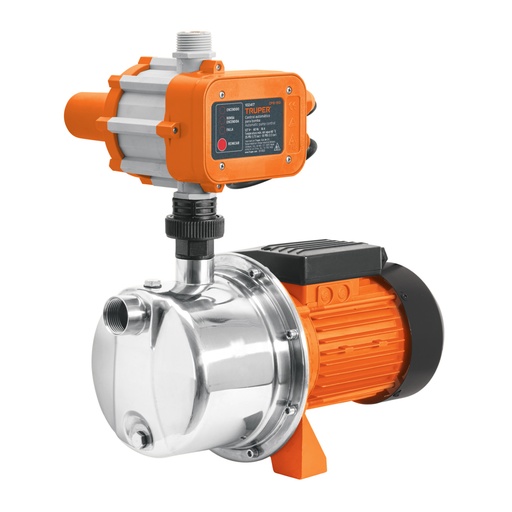 [102857] Bomba presurizadora jet acero 1 HP con control, TRUPER PRE-1I