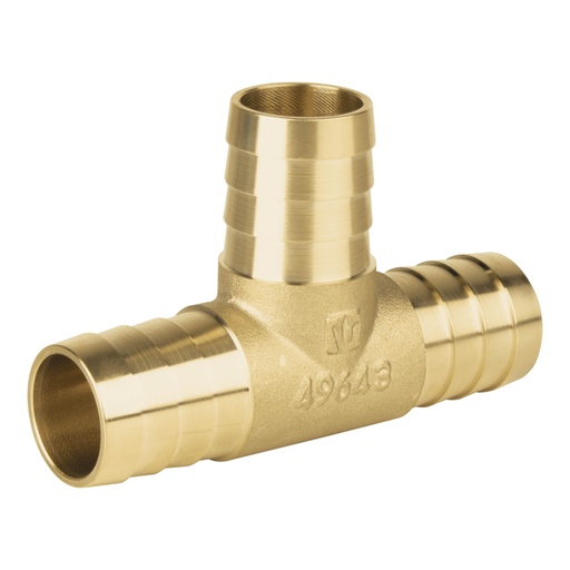 [49643] Tee inserción macho latón 1' para manguera, FOSET ADPO-1T