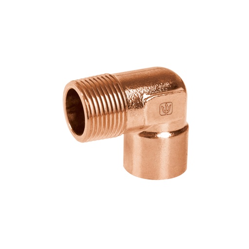 [49648] Codo 90° de cobre, rosca exterior 3/4', FOSET CC-512