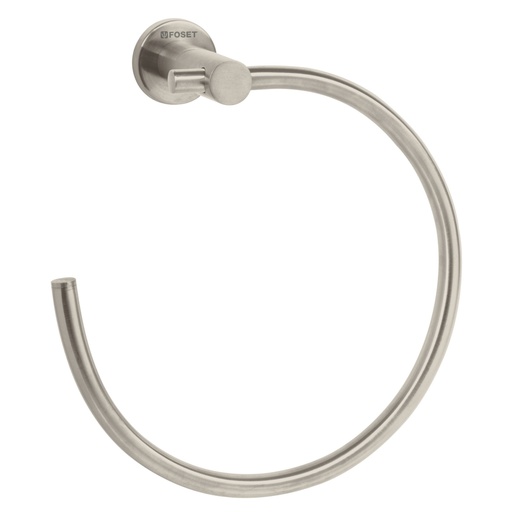 [49676] Toallero metálico de argolla acabado satín, FOSET ELEMENT ELA-77N