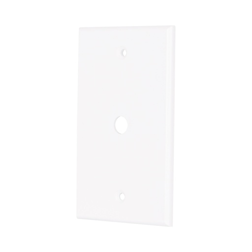 [49711] Placa de ABS pasacable, Standard, blanco, Volteck PPAN-SB