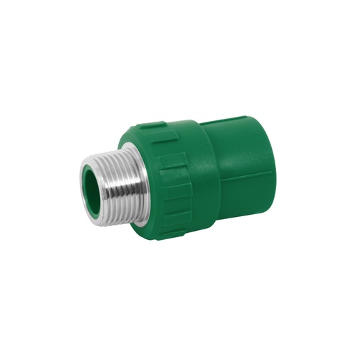 [49879] Adaptador PPR 1/2' macho con inserto metálico, FOSET CV-611