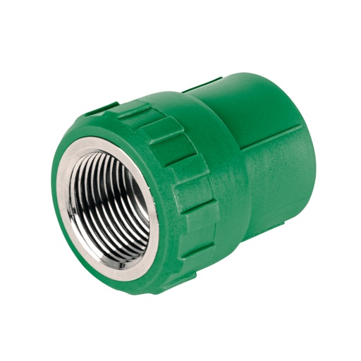 [49886] Adaptador PPR 3/4' hembra con inserto metálico, FOSET CV-602
