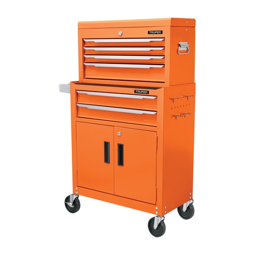 [102938] Gabinete metálico móvil, 6 cajones, 2 compartimentos, TRUPER GAMO-7120