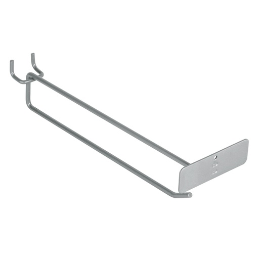 [50156] Gancho recto 9' con portaetiqueta para perfocel y ranurado GA-9X