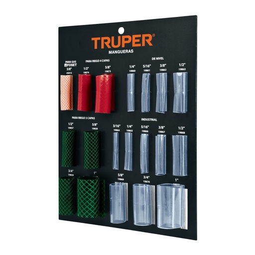[55561] Exhibidor TRUPER de mangueras para jardín, nivel y gas EXT-MAN