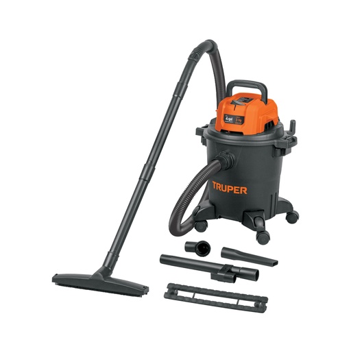 [102963] Aspiradora de sólidos y líquidos, 4 gal, plástica, negra ASP-04N