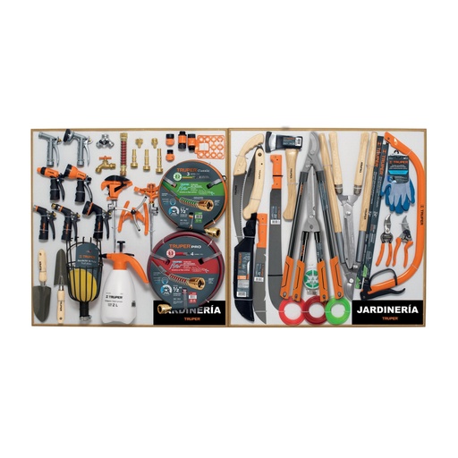 [55912] Exhibidor de Jardinería, 80x80 cm, 2 tableros EX80-JAR-2T