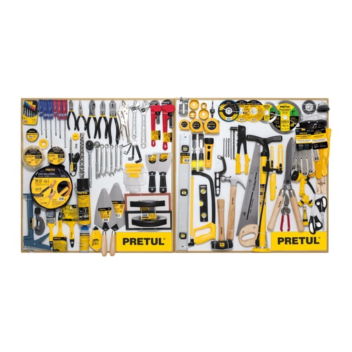 [55915] Exhibidor PRETUL 80x80 cm, 2 tableros EX80-PRE-2T