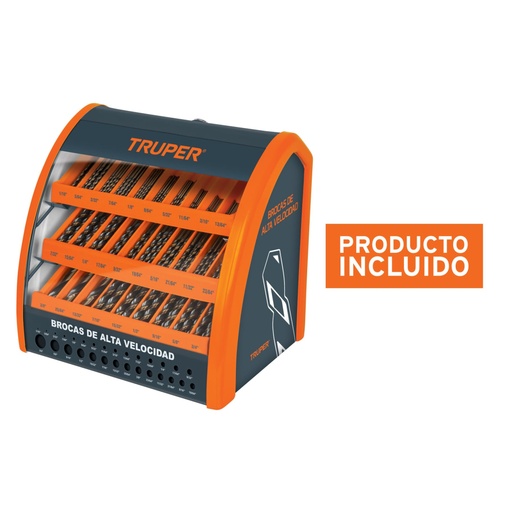 [55956] Despachador 29 compartimentos para brocas HSS con producto DESP-BAV-GR-C