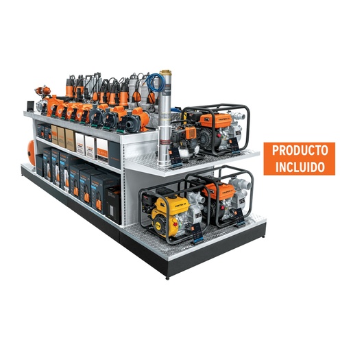 [56007] Mueble exhibidor con bombas de agua R-MAQ-BOM