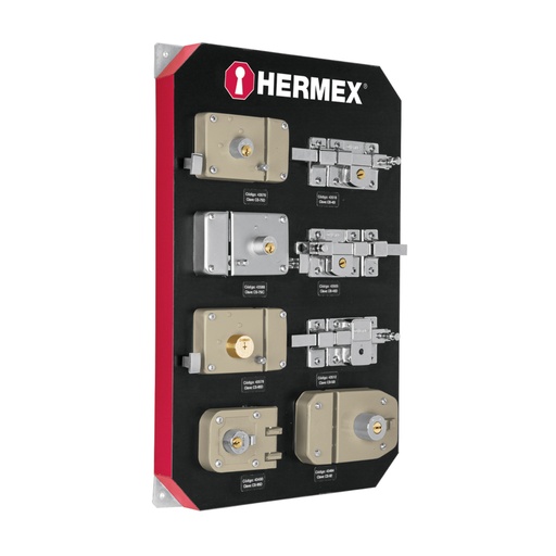 [56363] Exhibidor con cerraduras, HERMEX EX-HE-SB