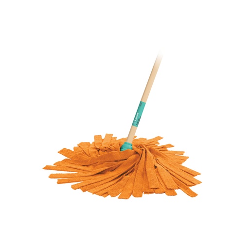 [57022] Trapeador de microfibra tipo toalla, bastón 120 cm, KLINTEK MECH-175S