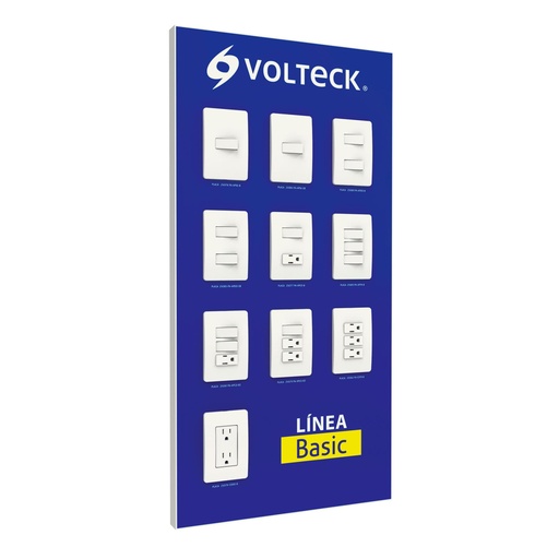 [57026] Exhibidor de Línea BASIC armada, VOLTECK EX-BA-VK