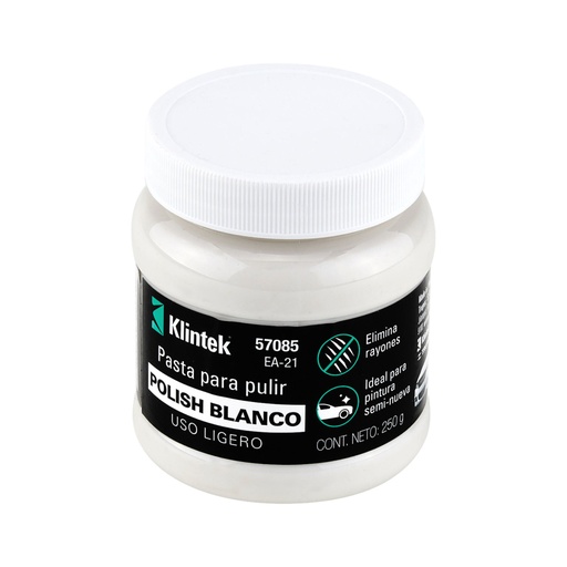 [57085] Polish blanco en pasta para auto, 250 g, uso ligero, KLINTEK EA-21