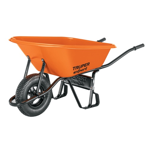 [103008] Carretilla 6ft3 EXPERT plástica, neumática, bastidor tubular CAT-60PLX
