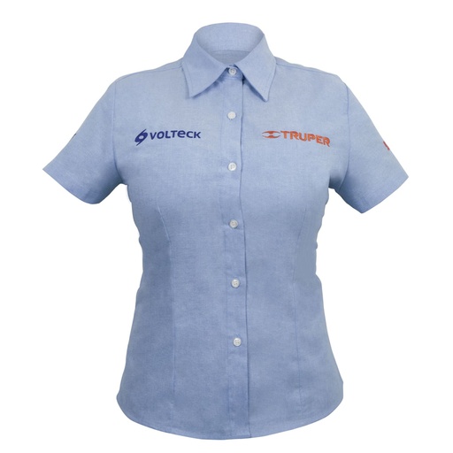 [61106] Camisa manga corta para mujer, azul, CH, TRUPER CAM-AZ-DCS