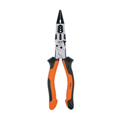 [103013] Pinza multiuso 8' punta larga, comfort grip, TRUPER expert PMU-8PX