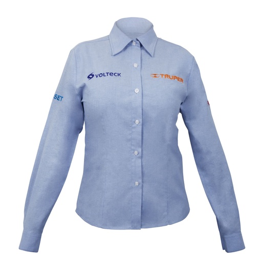 [63104] Camisa manga larga para mujer, azul, EG, TRUPER CAM-AZ-DLXL