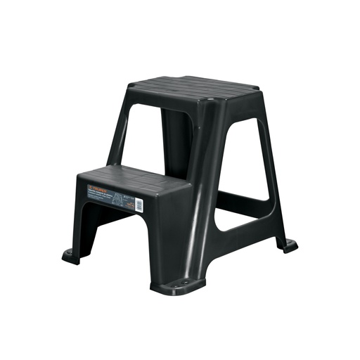 [103020] Taburete ligero de plástico, 2 peldaños TABU-2L