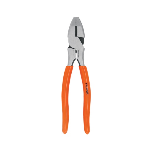 [100138] Pinza para electricista 8' alta palanca mango PVC, TRUPER T210-8