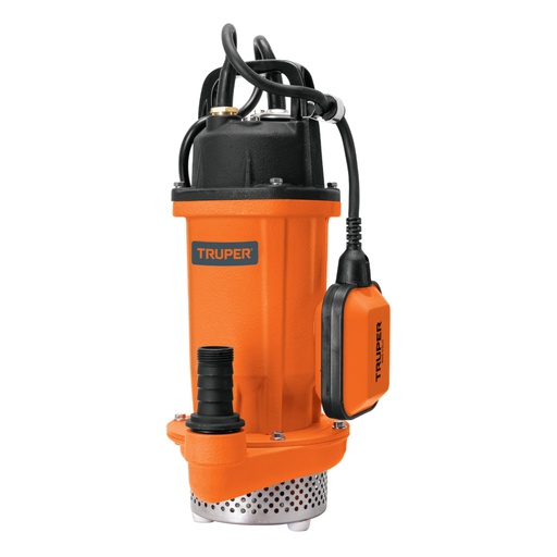 [100169] Bomba sumergible hierro fundido, agua limpia, 1/2 HP, TRUPER BOS-1/2LH