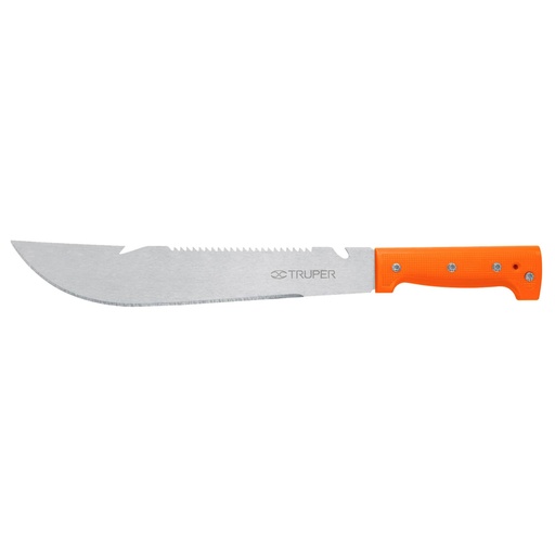 [100654] Machete rambo 12', cacha remachada naranja, TRUPER T-460-12