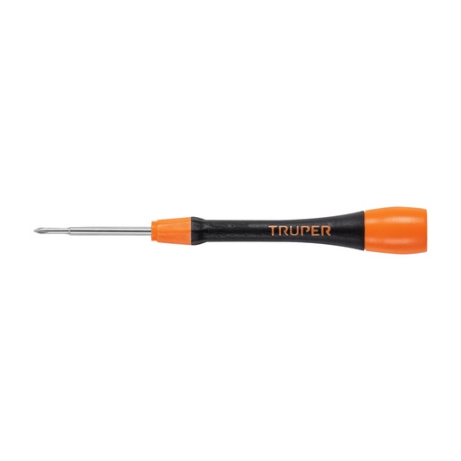 [100670] Desarmador de precisión de cruz PH0 mango ergonómico, TRUPER JOY-C0