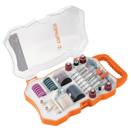 [100757] Kit accesorios para herramienta rotativa, 121 piezas, TRUPER MOTO-KIT-121