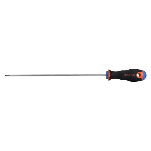 [100835] Desarmador de cruz 1/8' x 8' mango Comfort Grip, TRUPER DP-1/8X8B