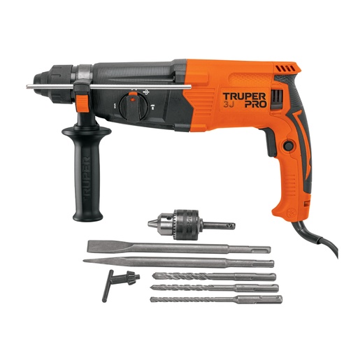 [103066] Rotomartillo SDS Plus/destornillador 3.2 J, 800W, TRUPER PRO ROEL-30A