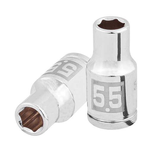 [100966] Dado de 5.5 mm, 6 puntas, cuadro 1/4', TRUPER D-14055-M