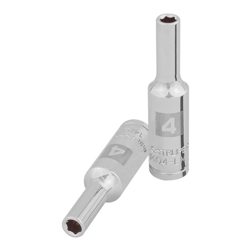 [100968] Dado largo de 4 mm, 6 puntas, cuadro 1/4', TRUPER D-1404-LM