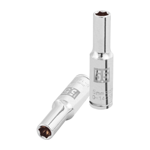 [100970] Dado largo de 5.5 mm, 6 puntas, cuadro 1/4', TRUPER D-14055-LM