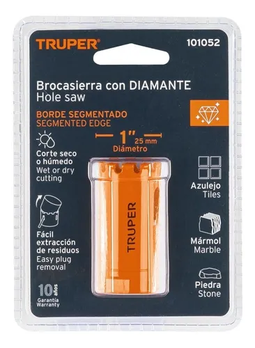 [101052] Brocasierra diamante 1' borde segmentado, Truper COSE-1