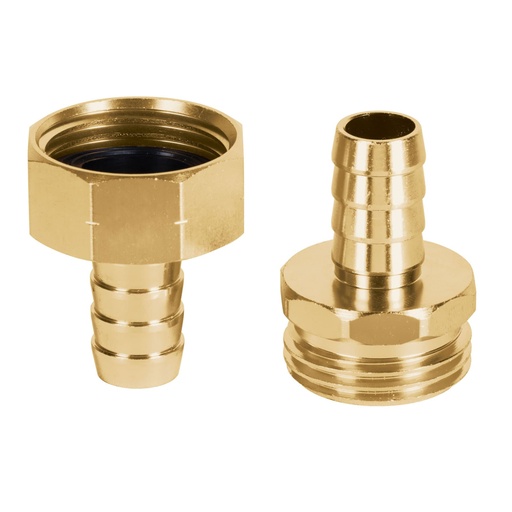 [101160] Juego de conectores 1/2' macho/hembra de aluminio, TRUPER CFM-1/2A