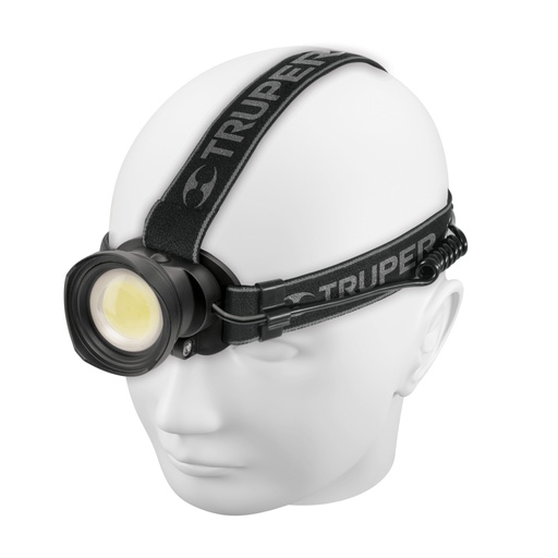 [103089] Linterna de minero LED 325 lm, recargable, TRUPER LI-CA-325R