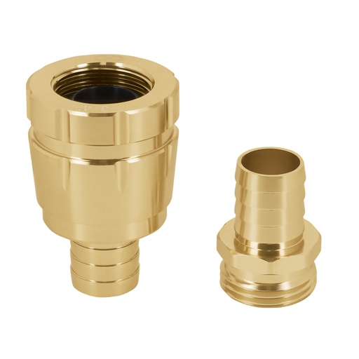 [101169] Juego de conectores 3/4' macho/hembra robustos de aluminio CFM-3/4R